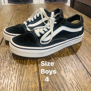 Vans boys size 4